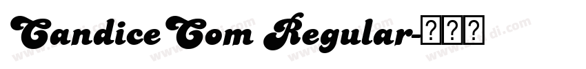 CandiceCom Regular字体转换